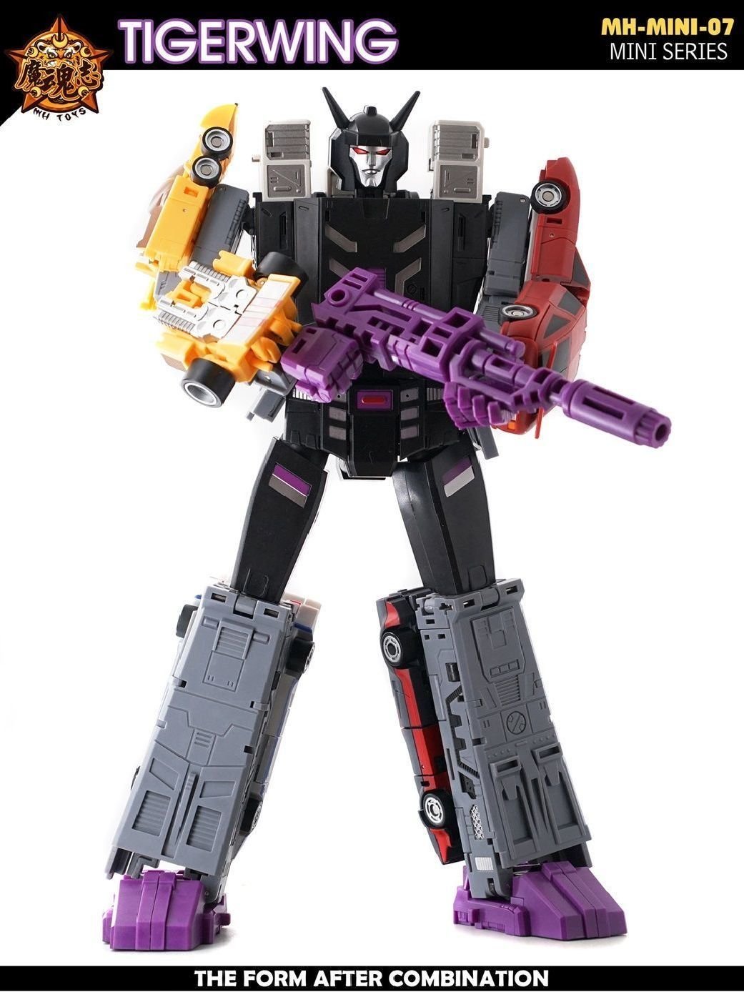 Transformers toys  MHZ Toys MINI-07 Tigerwing Menasor Combiner Set of 5 Oversized Version