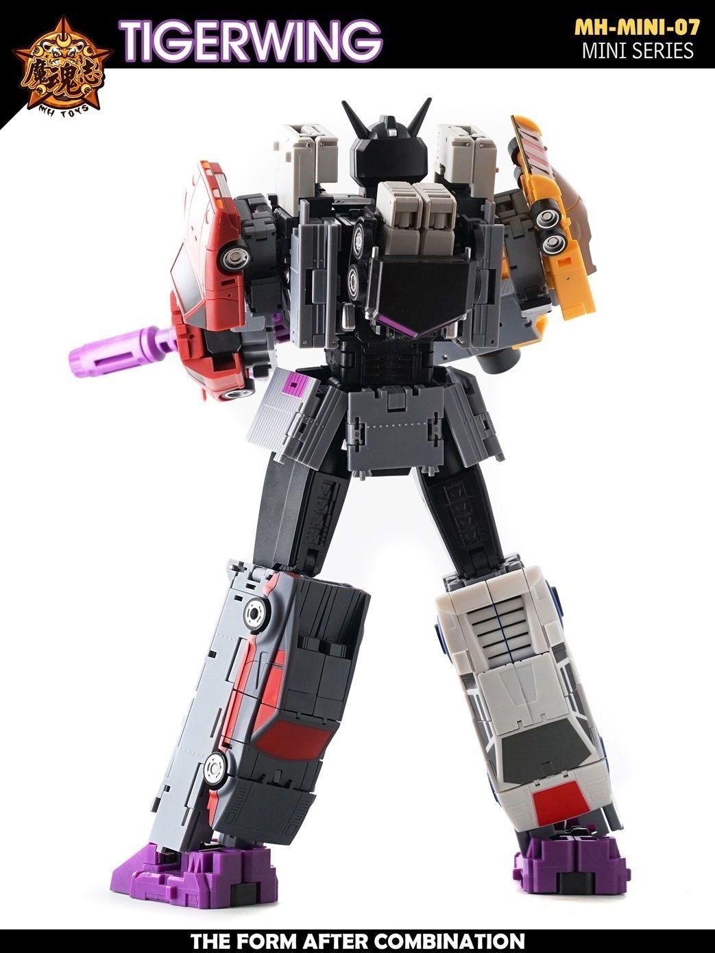 Transformers toys  MHZ Toys MINI-07 Tigerwing Menasor Combiner Set of 5 Oversized Version