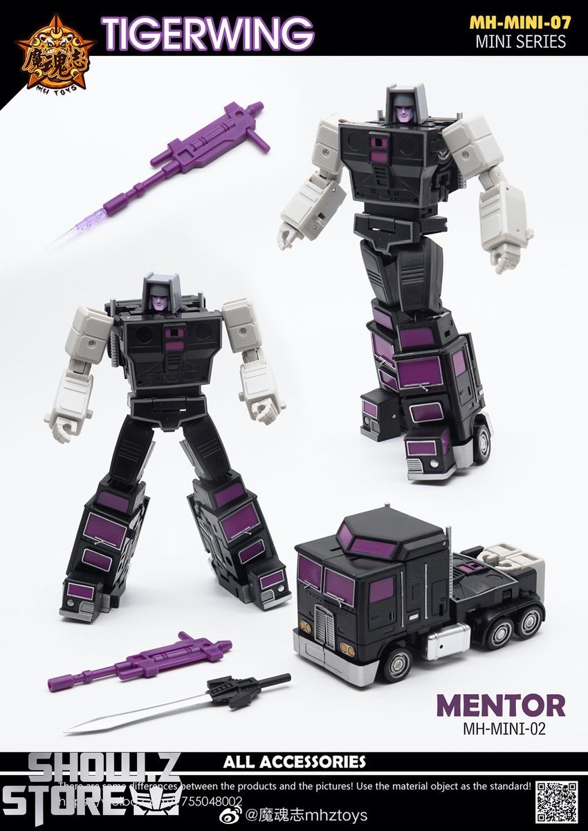 Transformers toys  MHZ Toys MINI-07 Tigerwing Menasor Combiner Set of 5 Oversized Version