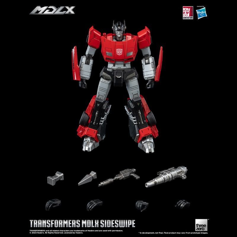 Action Figures Transformers Threezero MDLX G1 Sideswipe