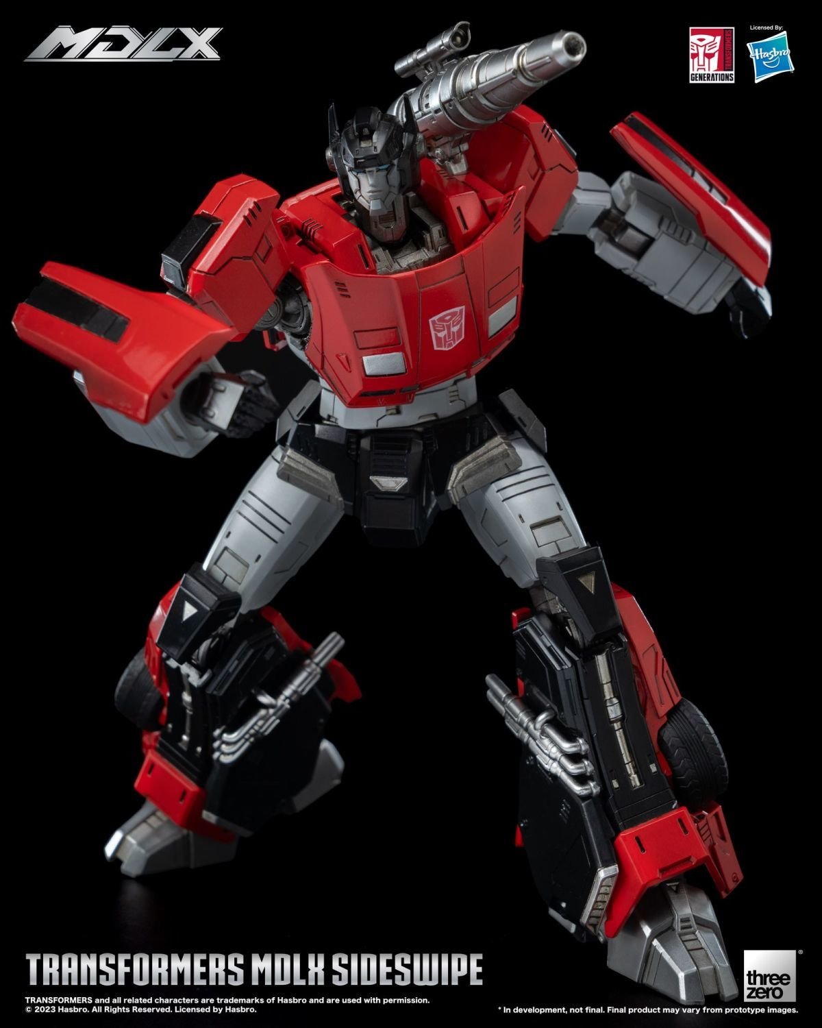 Action Figures Transformers Threezero MDLX G1 Sideswipe