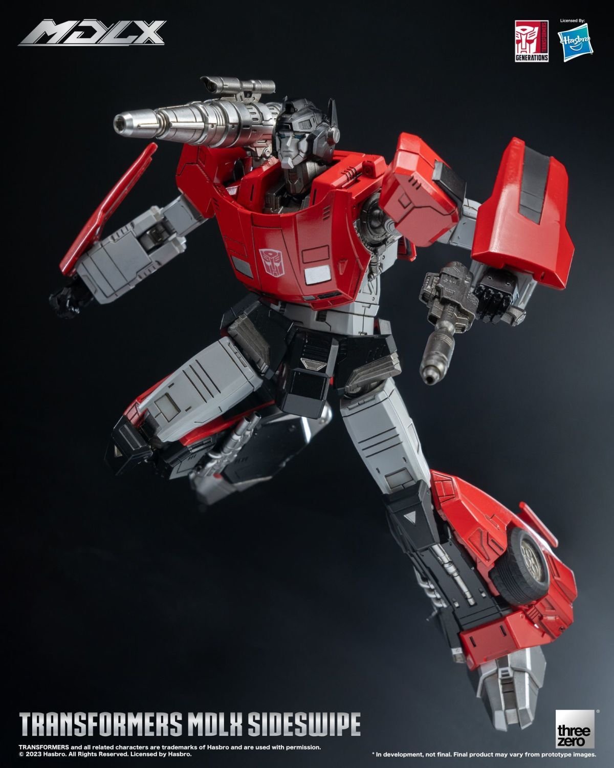 Action Figures Transformers Threezero MDLX G1 Sideswipe