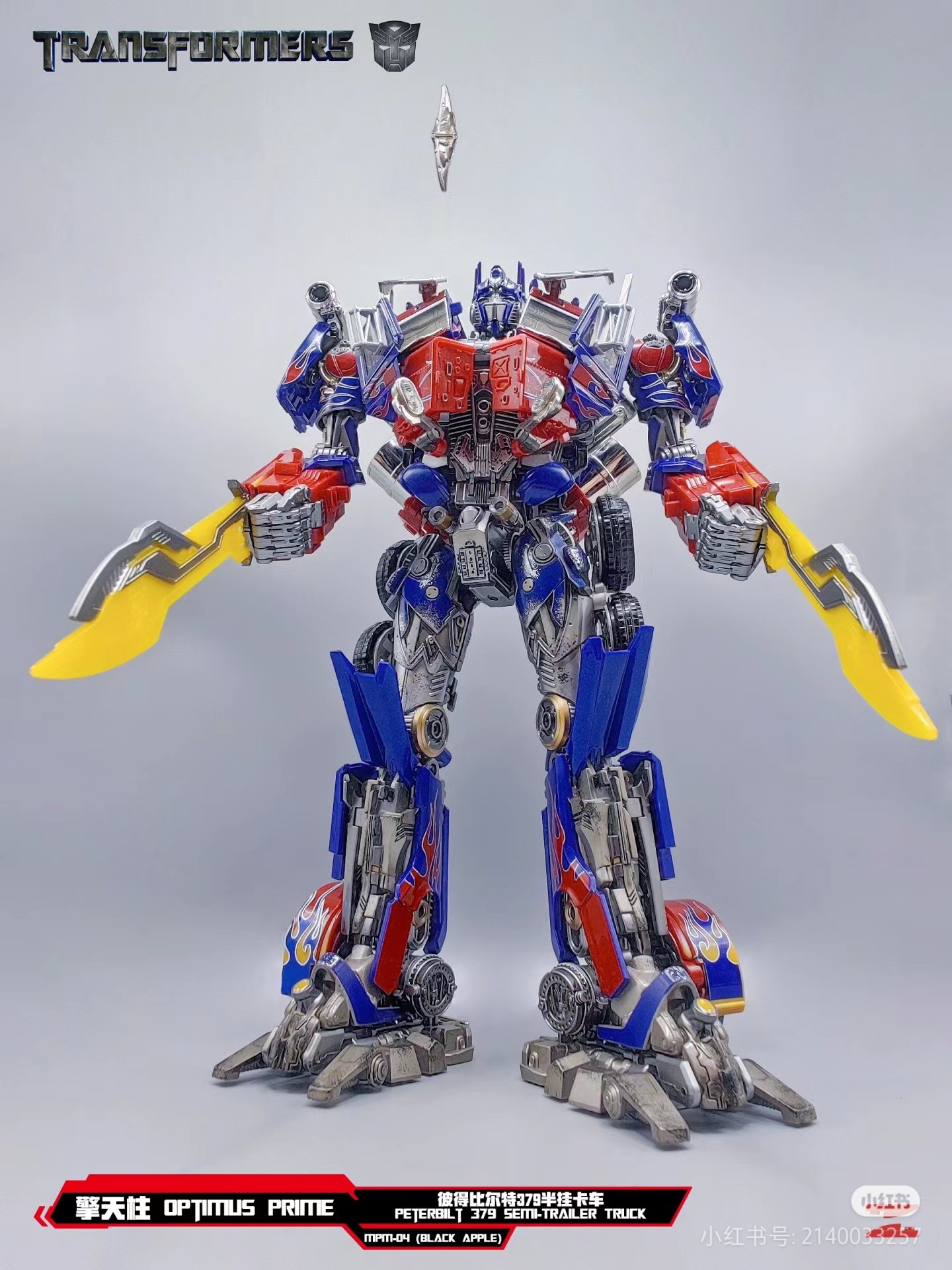 Transformers toys WeiJiang MPM04 Black Apple Optimus Prime Oversized-6