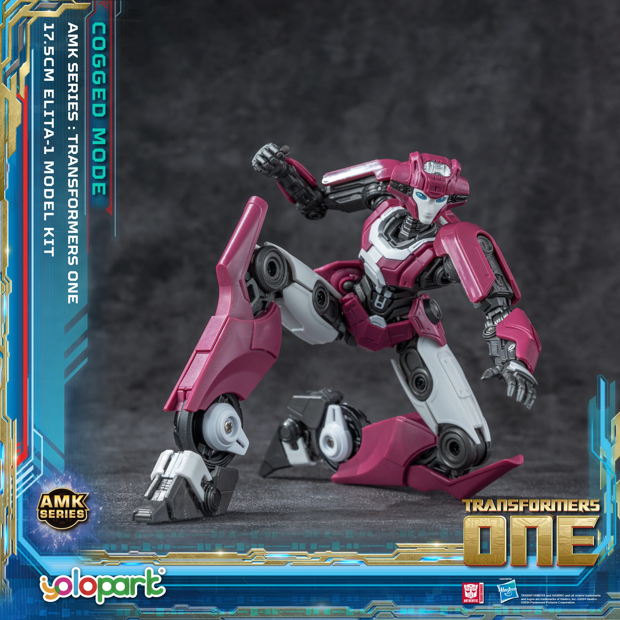 Action Figures Yolopark Transformers one AMK Series (Cogged Mode) ELITA-1 Model Kit