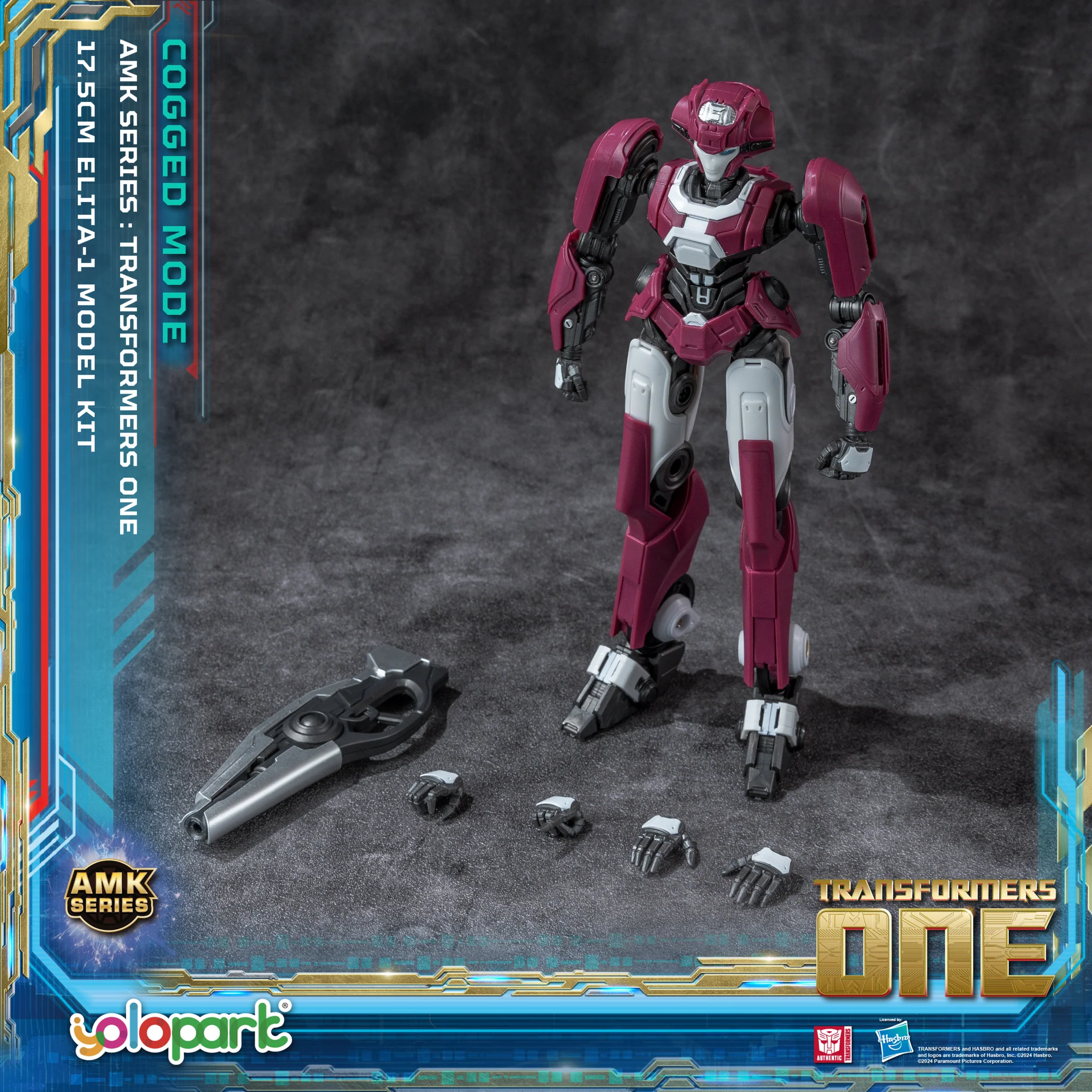 Action Figures Yolopark Transformers one AMK Series (Cogged Mode) ELITA-1 Model Kit