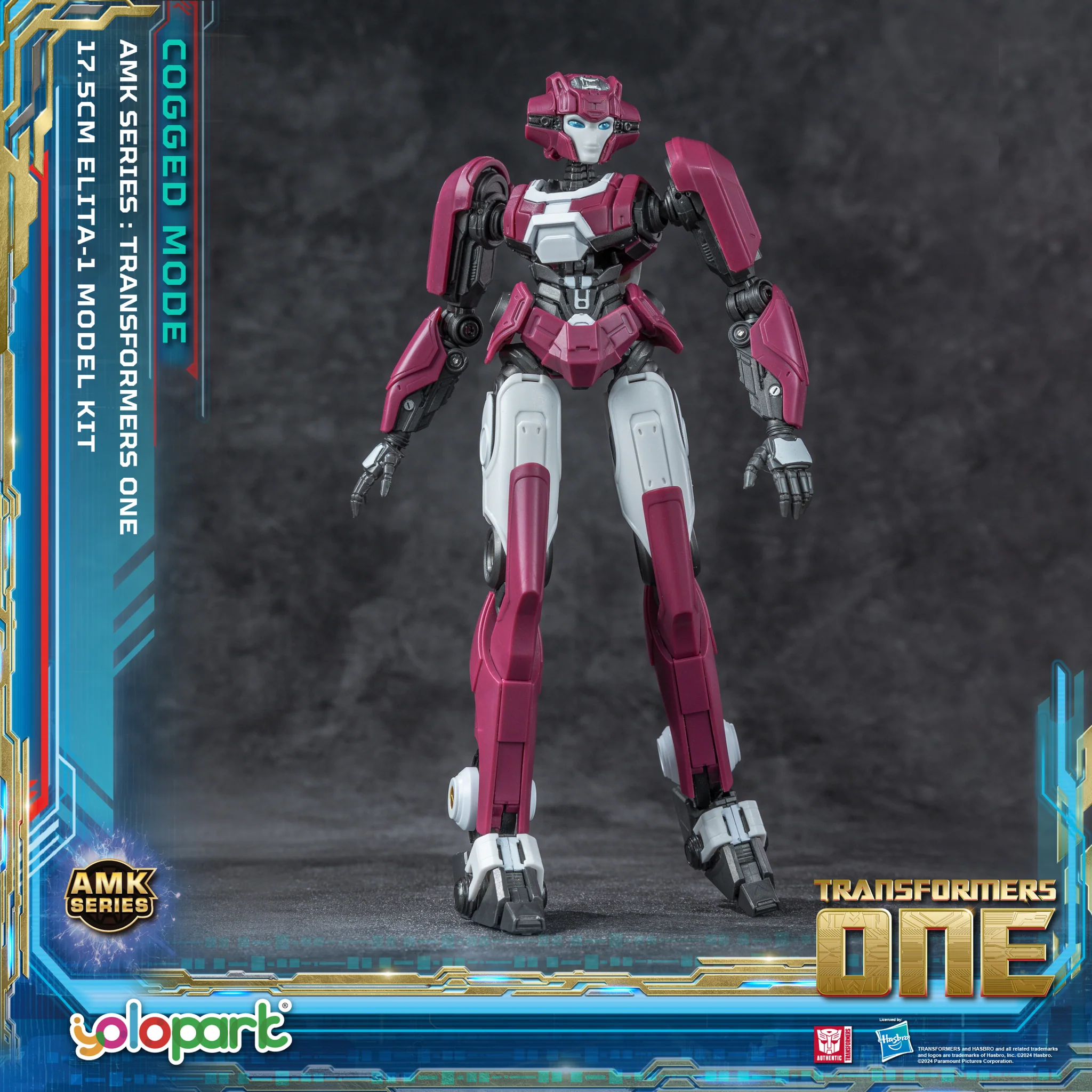 Action Figures Yolopark Transformers one AMK Series (Cogged Mode) ELITA-1 Model Kit