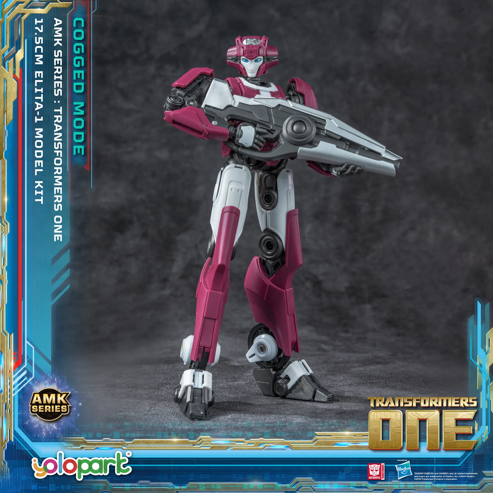 Action Figures Yolopark Transformers one AMK Series (Cogged Mode) ELITA-1 Model Kit