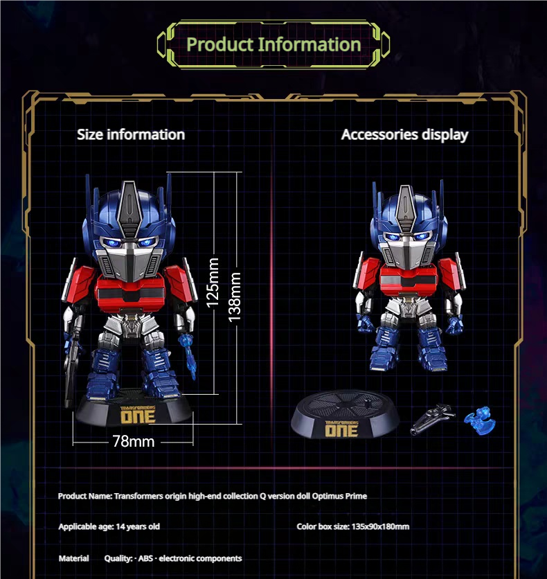 Action Figures Killerbody Transformers ONE Optimus Prime