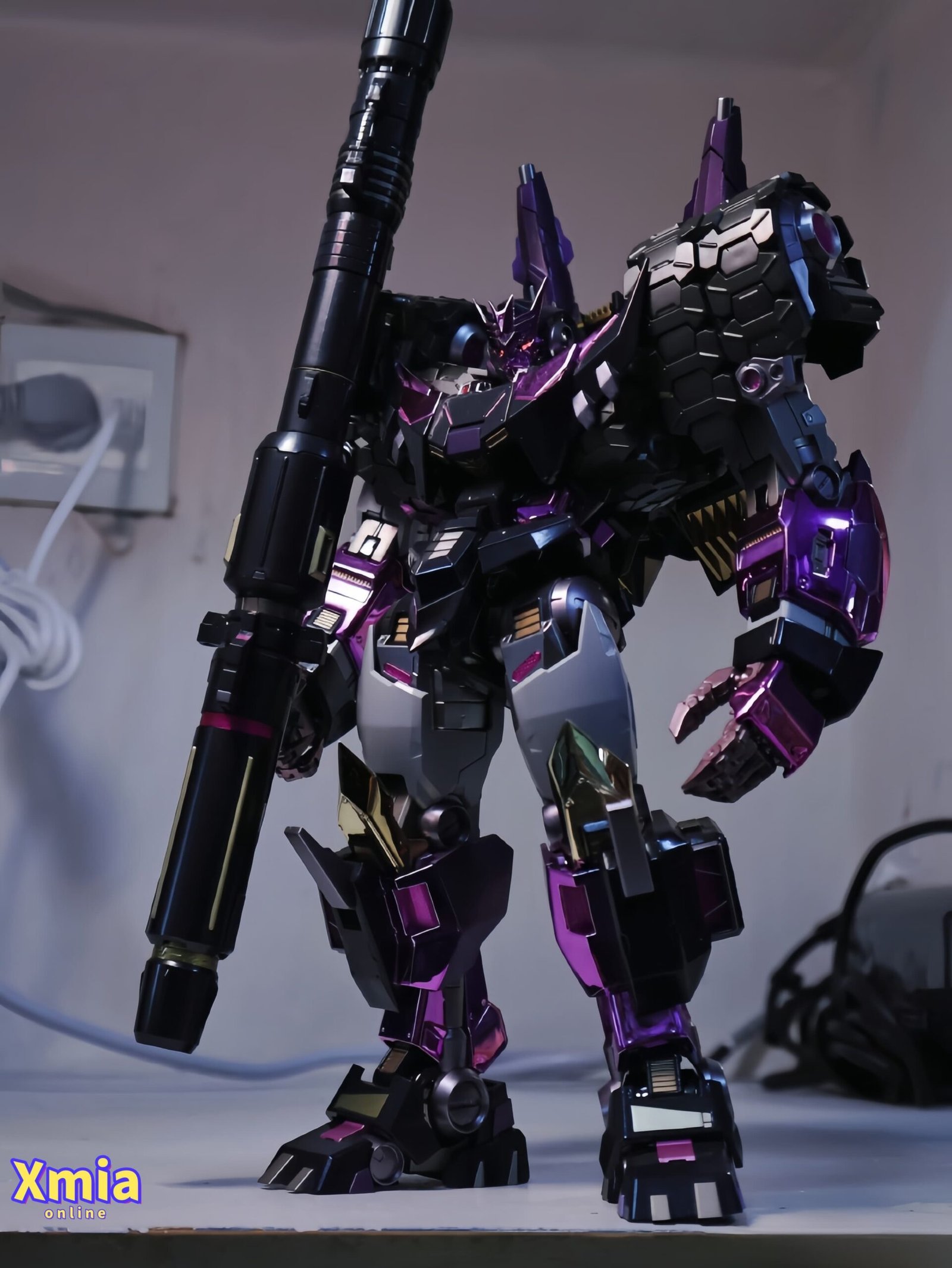 Action Figures Transformers 4th Party Metal Club MuscleBear QS02 DJD Tarn Electroplated Version