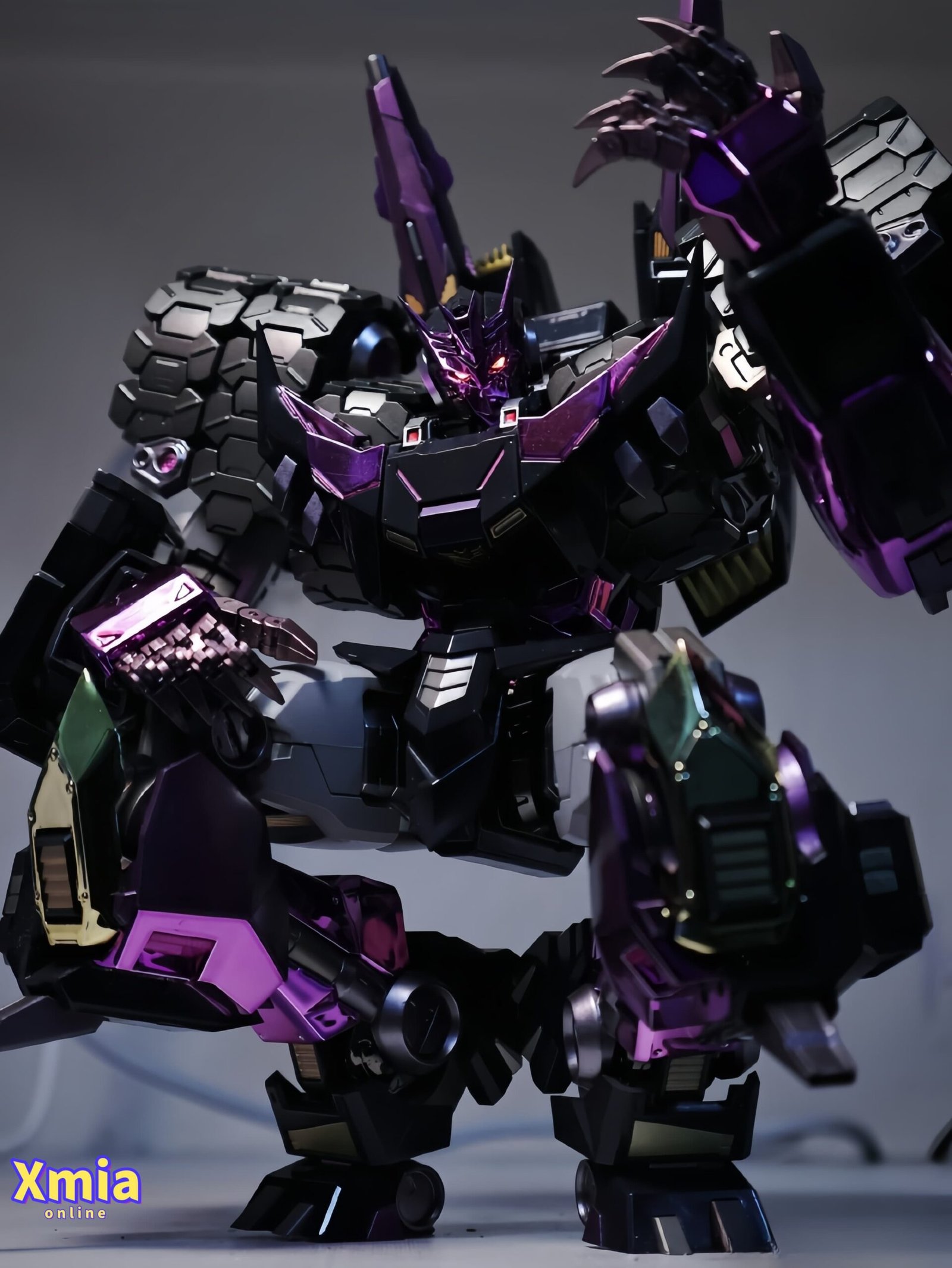 Action Figures Transformers 4th Party Metal Club MuscleBear QS02 DJD Tarn Electroplated Version