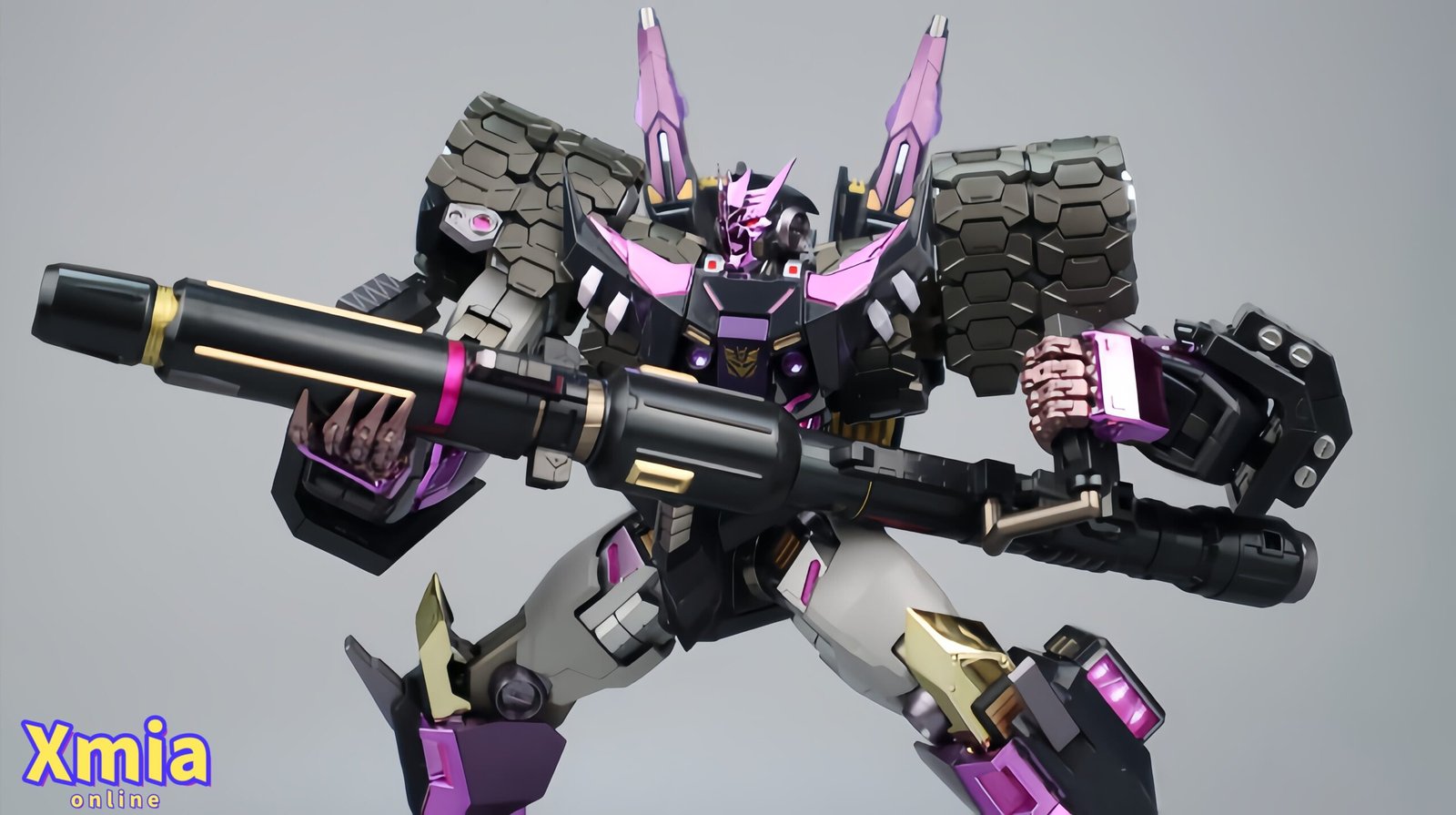 Action Figures Transformers 4th Party Metal Club MuscleBear QS02 DJD Tarn Electroplated Version
