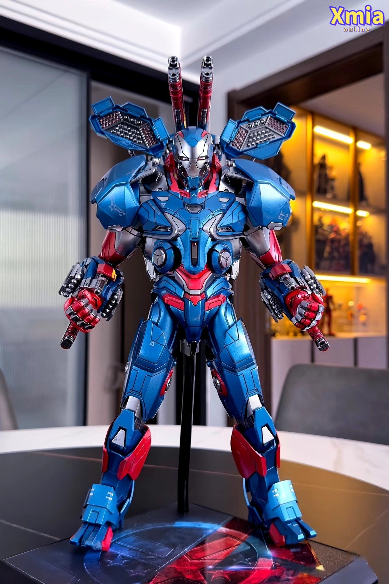 Action Figure Hot Toys HT MMS547D34 1/6 Avengers: Endgame Iron Patriot Iron Man Collectible Figure