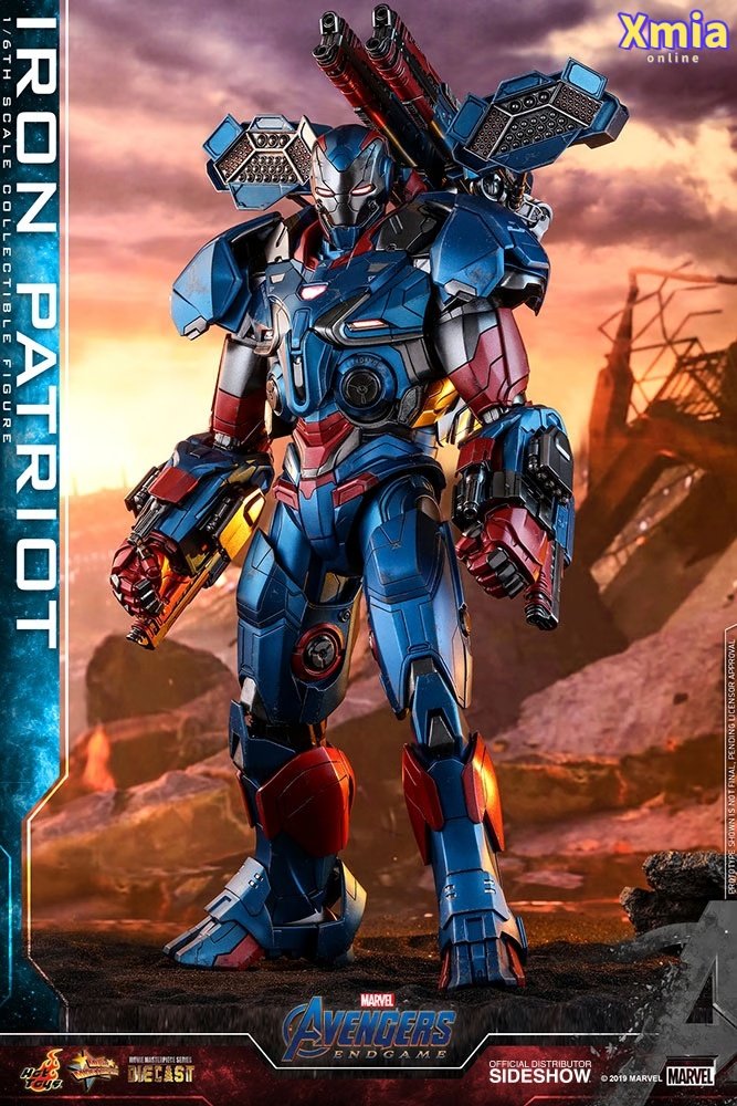 Action Figure Hot Toys HT MMS547D34 1/6 Avengers: Endgame Iron Patriot Iron Man Collectible Figure