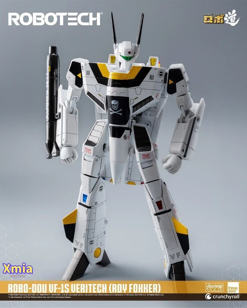 Action Figure Threezero Robotech RoBo-Dou VF‐1S Veritech Roy Focker