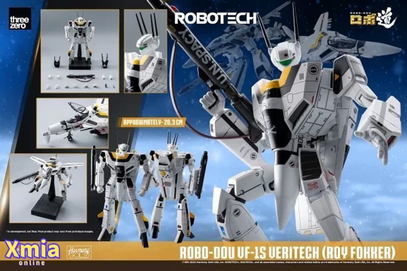 Action Figure Threezero Robotech RoBo-Dou VF‐1S Veritech Roy Focker