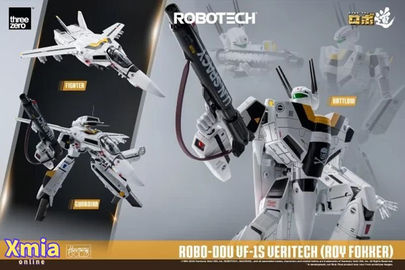 Action Figure Threezero Robotech RoBo-Dou VF‐1S Veritech Roy Focker