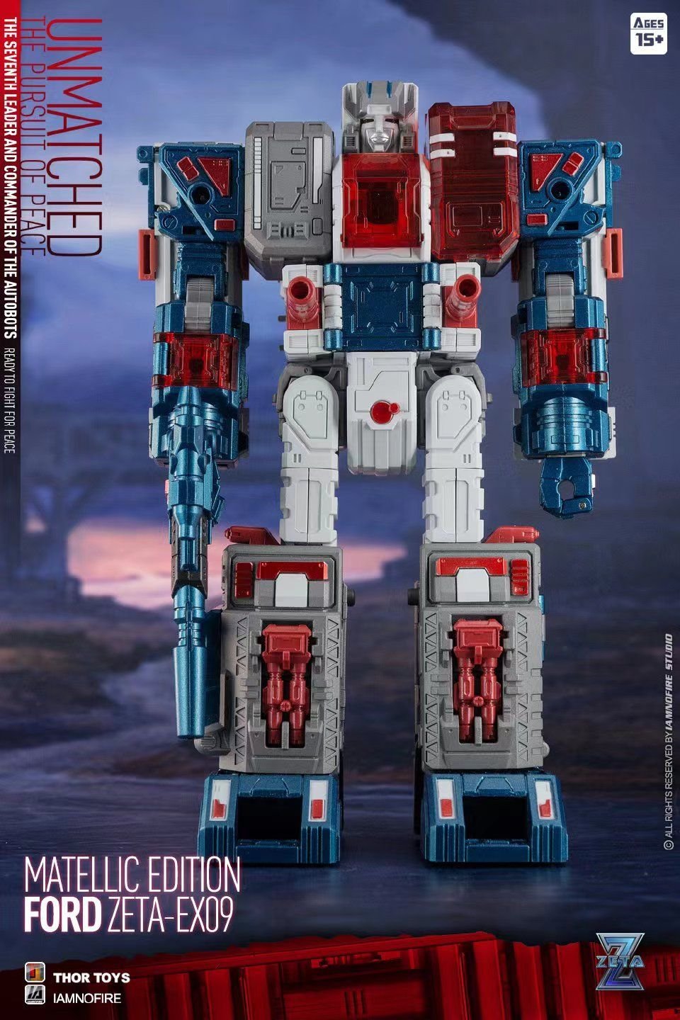 Transformers toy Zeta Toys EX-09 Ford Fortress Maximus Metallic Version