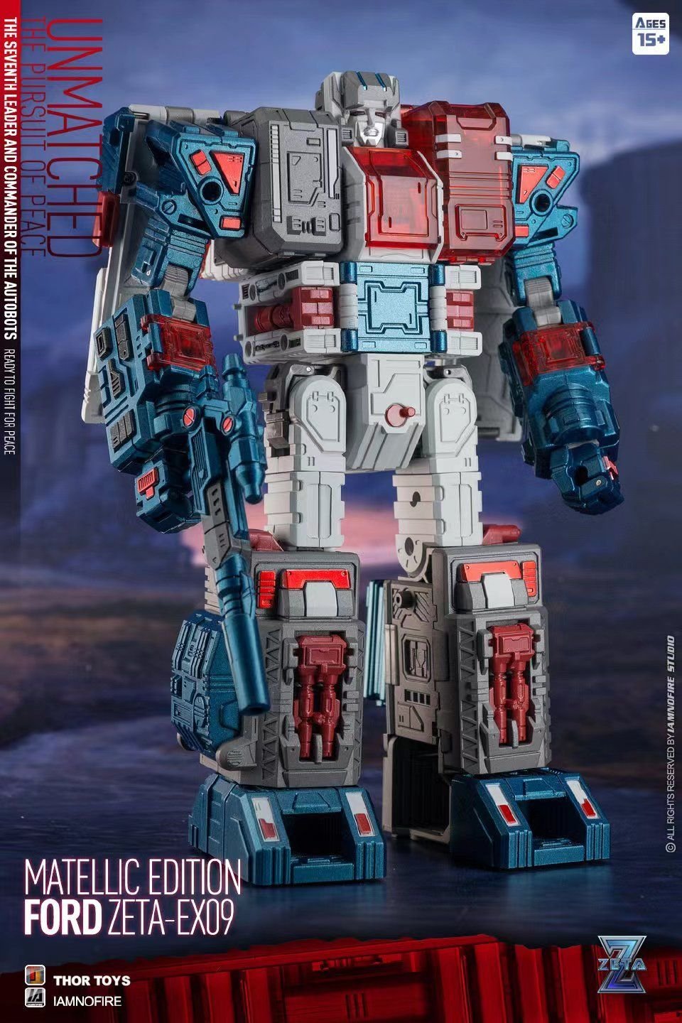 Transformers toy Zeta Toys EX-09 Ford Fortress Maximus Metallic Version