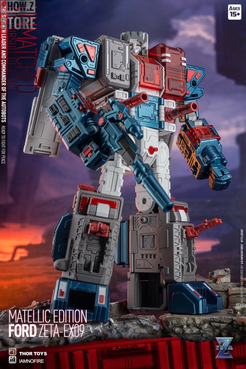 Transformers toy Zeta Toys EX-09 Ford Fortress Maximus Metallic Version