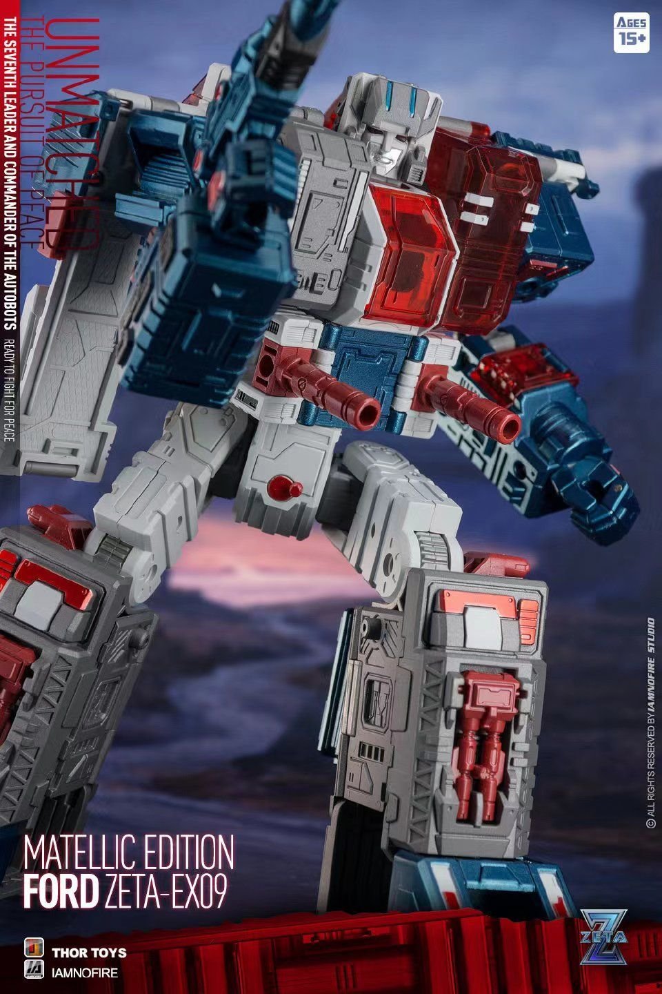 Transformers toy Zeta Toys EX-09 Ford Fortress Maximus Metallic Version
