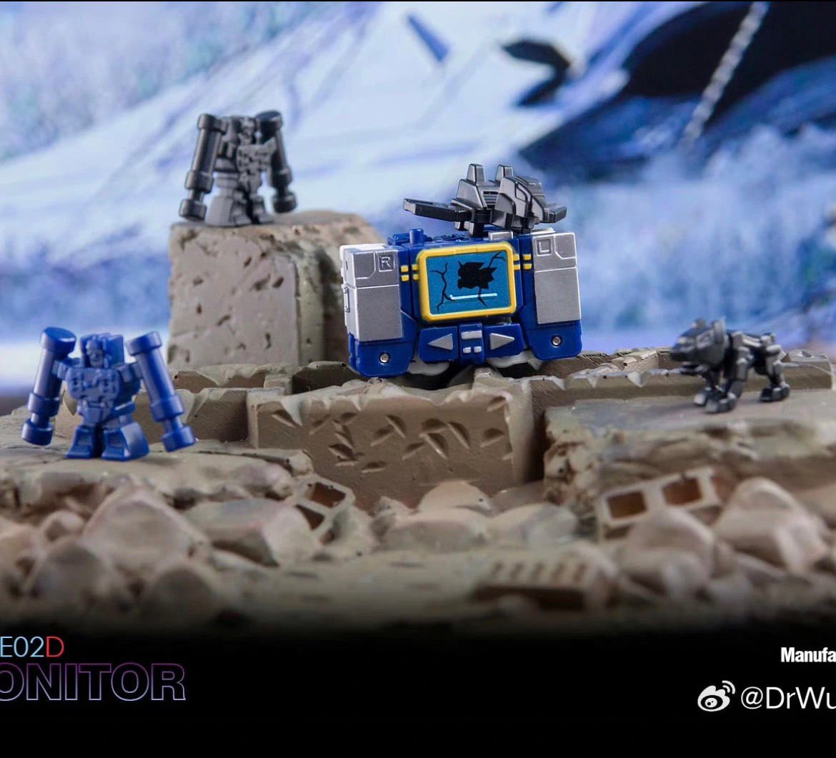 Transformers toy Dr.Wu & Mechanic Studio DW-E02 Monitor Soundwave & DW-E16 Sound Master Blaster Set of 2