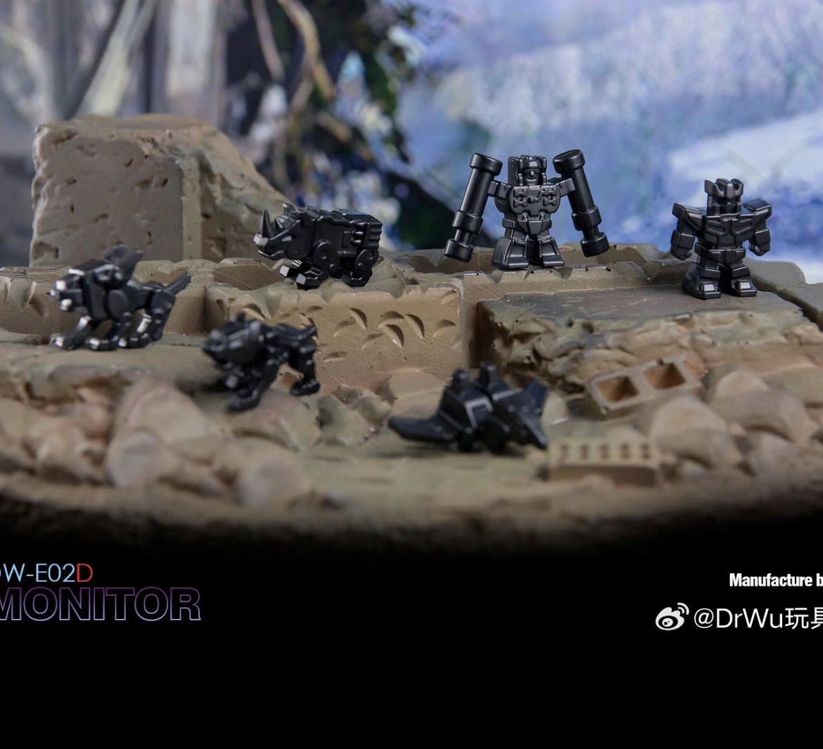 Transformers toy Dr.Wu & Mechanic Studio DW-E02 Monitor Soundwave & DW-E16 Sound Master Blaster Set of 2