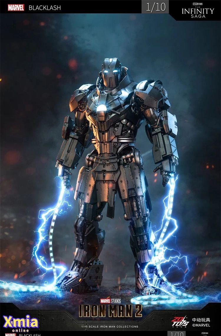 Action Figure ZT Toys Marvel Licensed 1/10 Iron Man 2 Whiplash