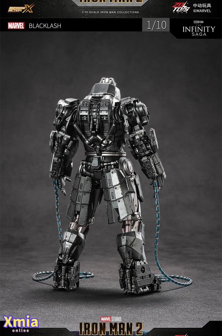 Action Figure ZT Toys Marvel Licensed 1/10 Iron Man 2 Whiplash
