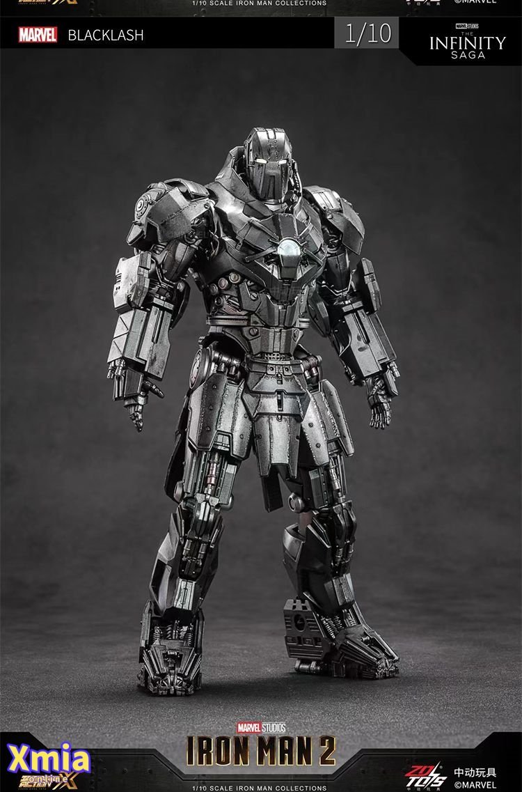 Action Figure ZT Toys Marvel Licensed 1/10 Iron Man 2 Whiplash