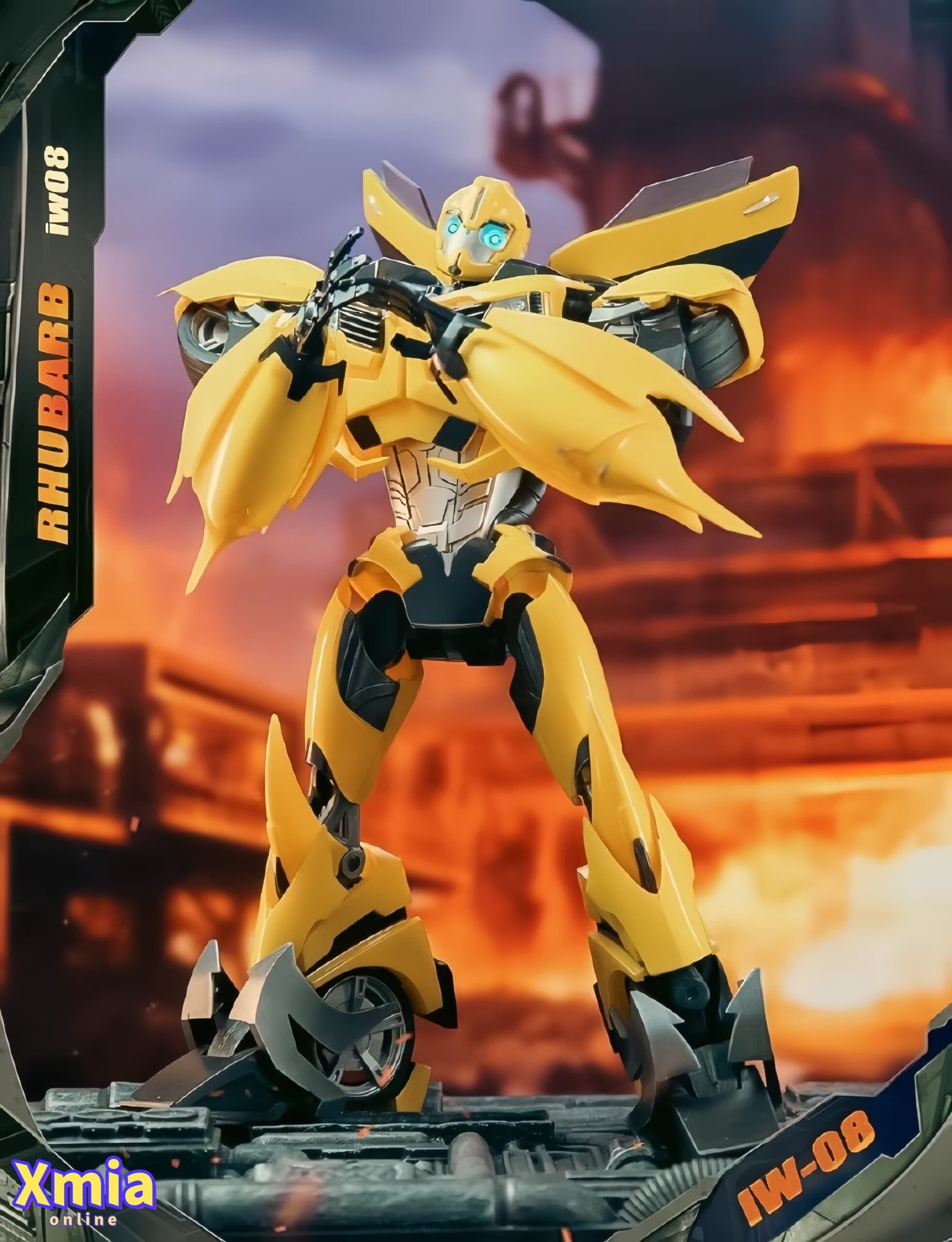 Action Figure Iron Warrior Transformers: Prime IW-08 Scout Rhubarb Bumblebee