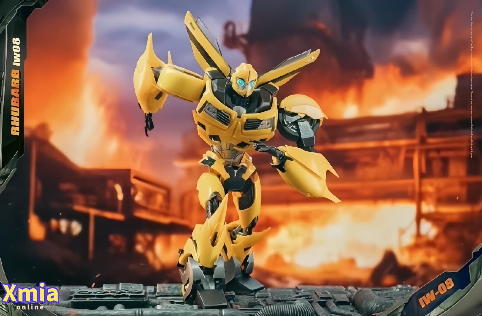 Action Figure Iron Warrior Transformers: Prime IW-08 Scout Rhubarb Bumblebee