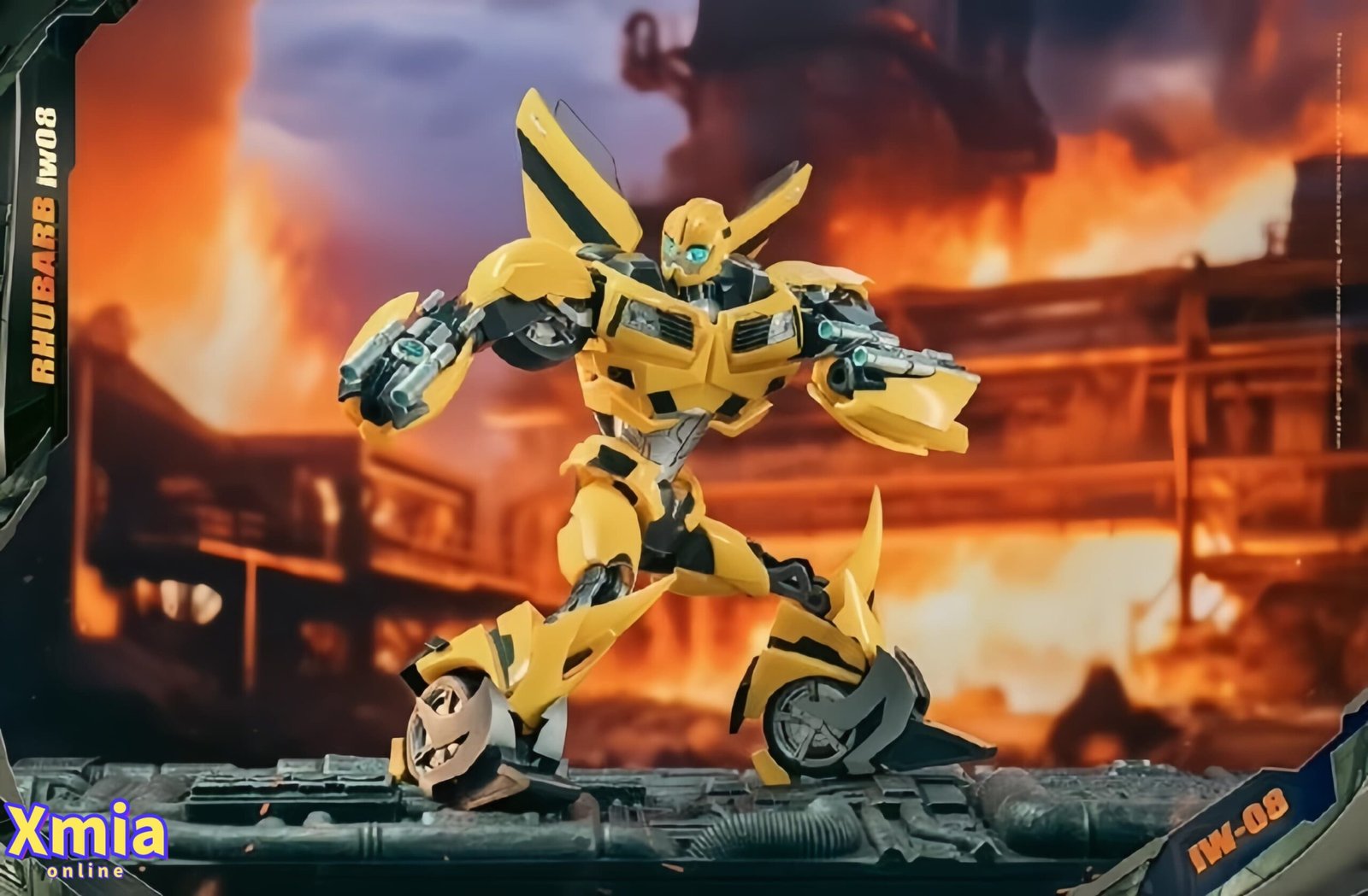 Action Figure Iron Warrior Transformers: Prime IW-08 Scout Rhubarb Bumblebee