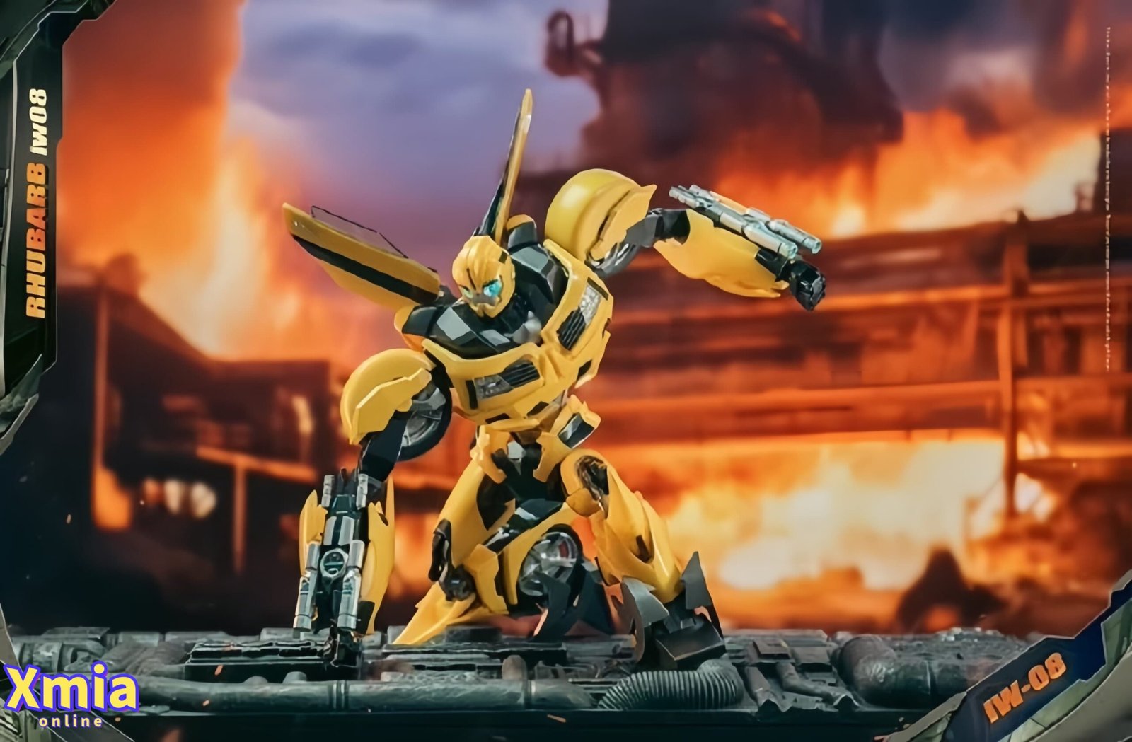 Action Figure Iron Warrior Transformers: Prime IW-08 Scout Rhubarb Bumblebee