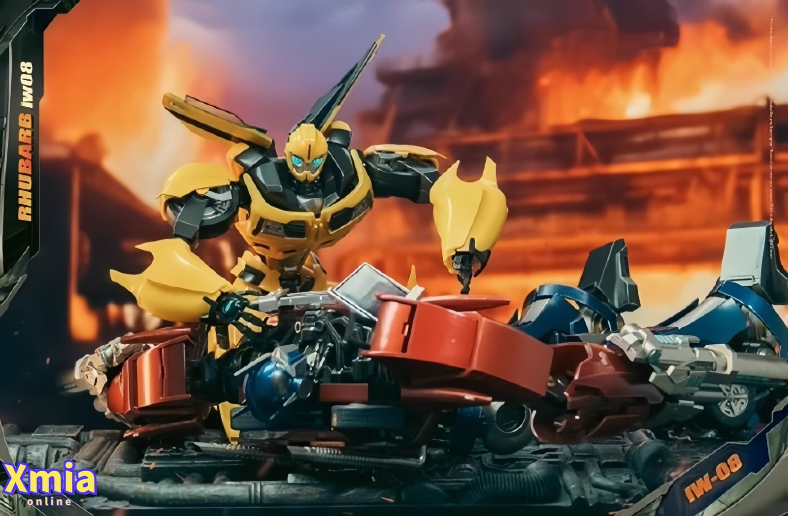 Action Figure Iron Warrior Transformers: Prime IW-08 Scout Rhubarb Bumblebee