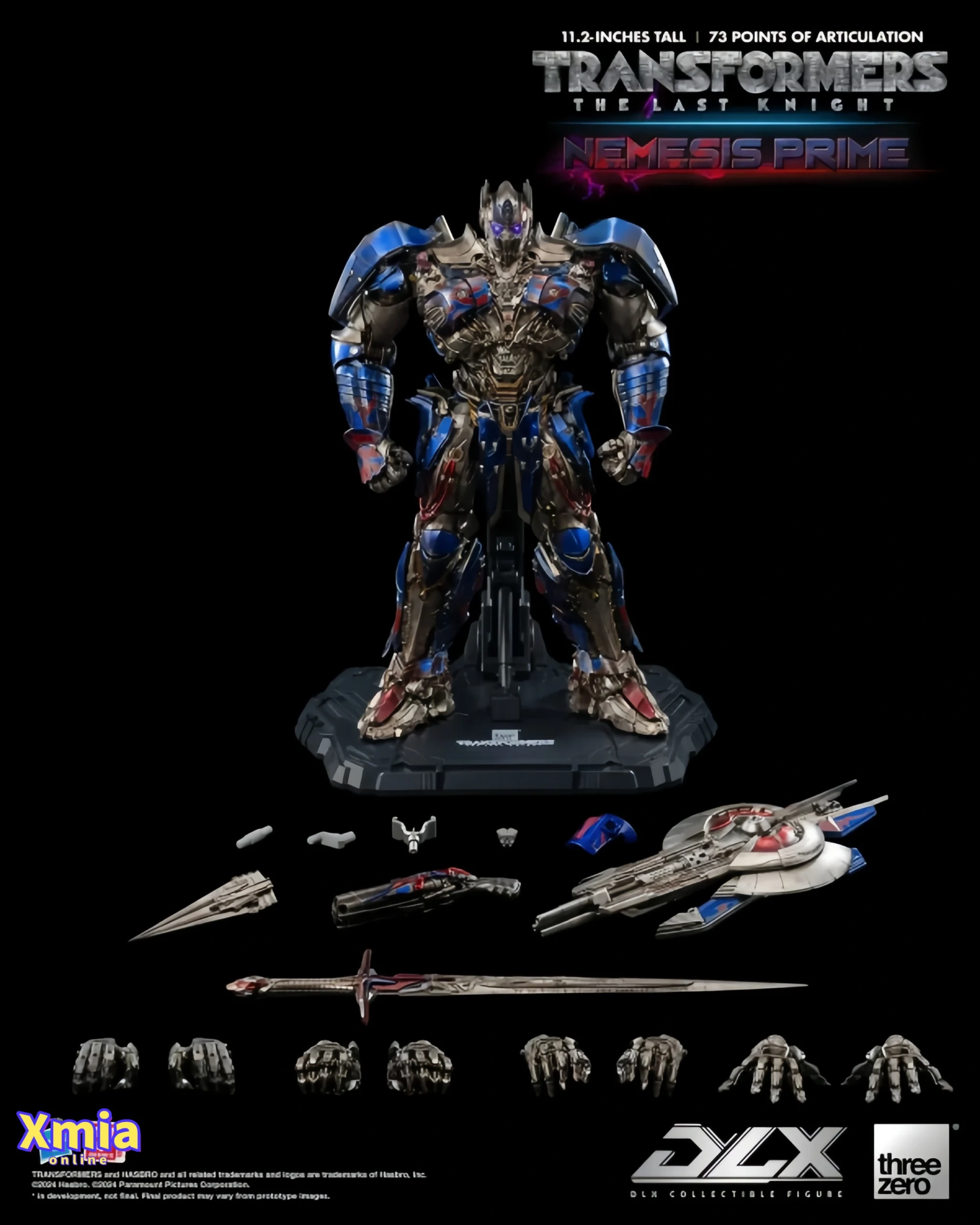 Action Figures Threezero Transformers: The Last Knight DLX Nemesis Prime