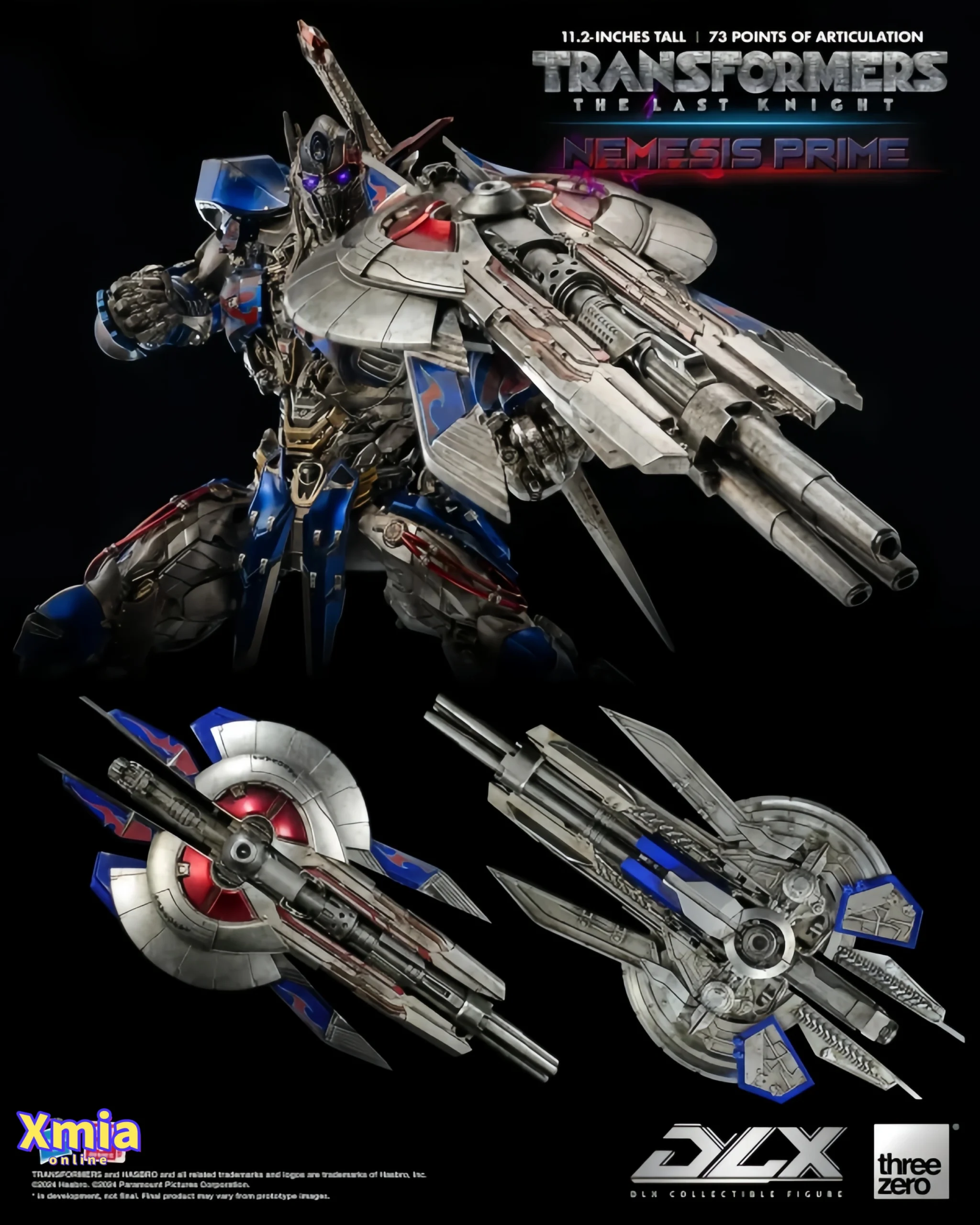 Action Figures Threezero Transformers: The Last Knight DLX Nemesis Prime