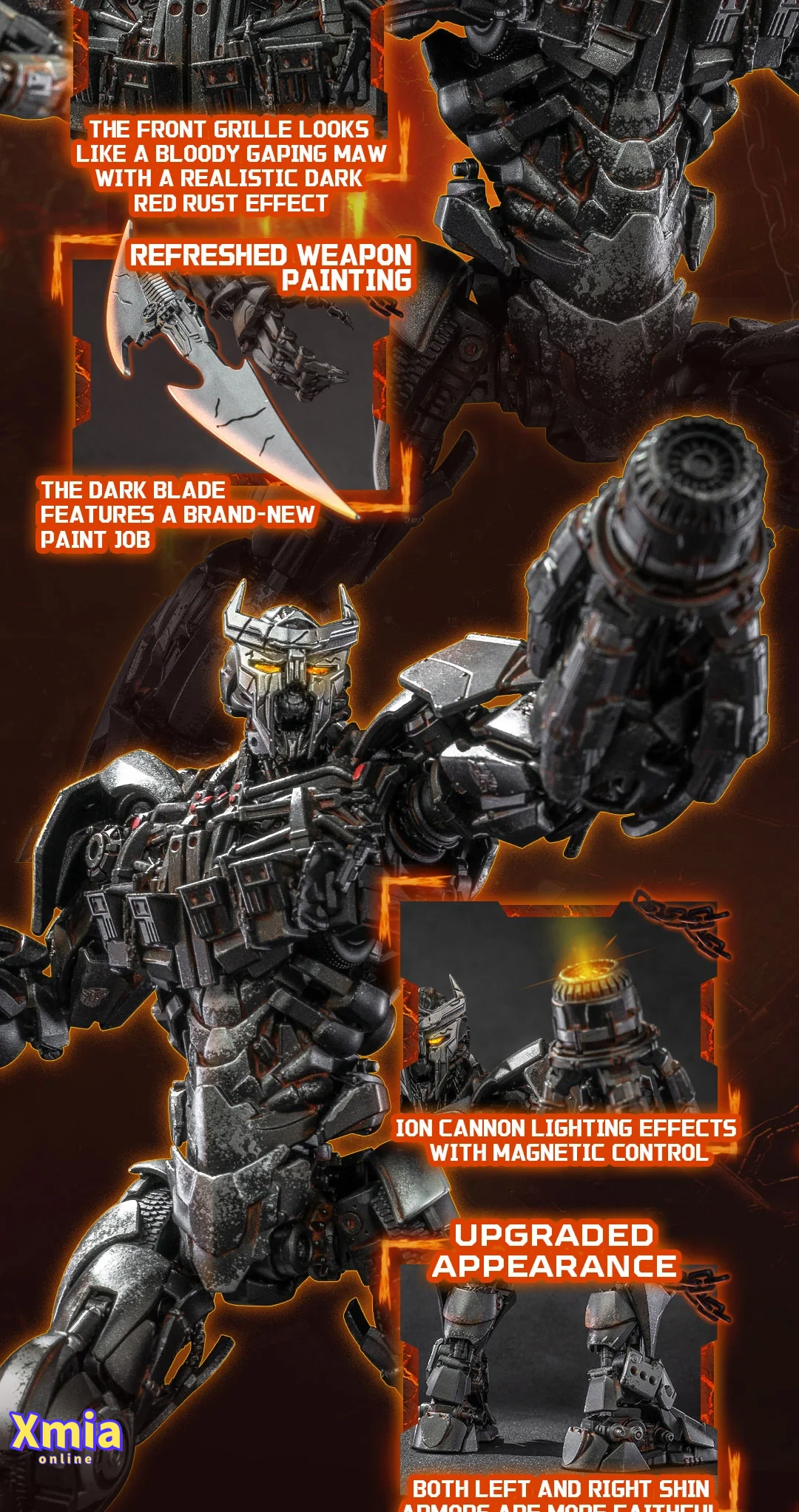 Transformers toy Yolopark Rise of the Beasts AMK PRO Series 22cm Scourge Model Kit