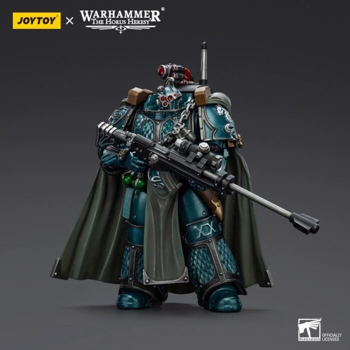 Action Figure JoyToy JT01390 1/18 Warhammer The Horus Heresy Alpha Legion Exodus 'The One who is Many' With Sniper Rifle And Power Dagger
