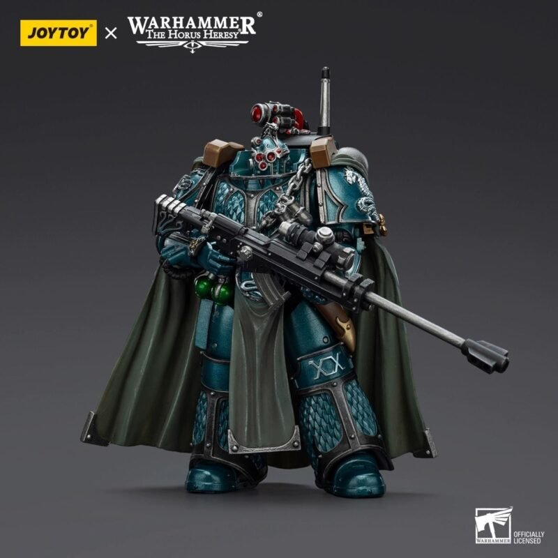Action Figure JoyToy JT01390 1/18 Warhammer The Horus Heresy Alpha Legion Exodus 'The One who is Many' With Sniper Rifle And Power Dagger