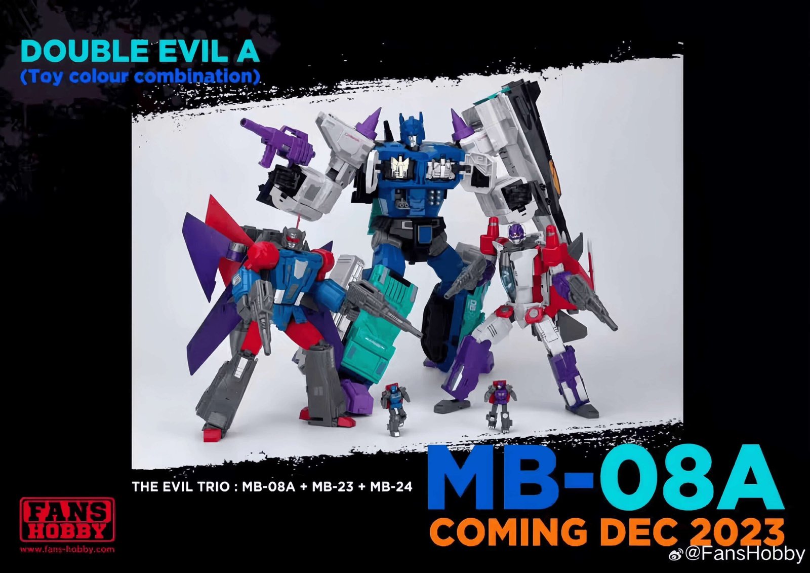 Transformers toy FansHobby MB-08A Master Series Double Evil A Overload