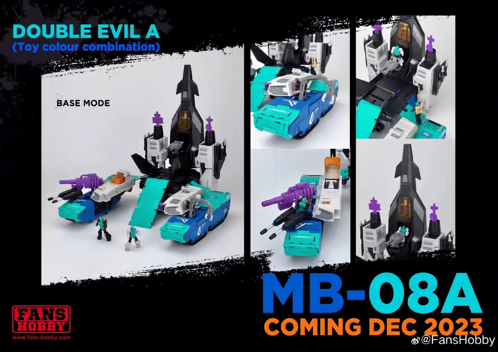 Transformers toy FansHobby MB-08A Master Series Double Evil A Overload