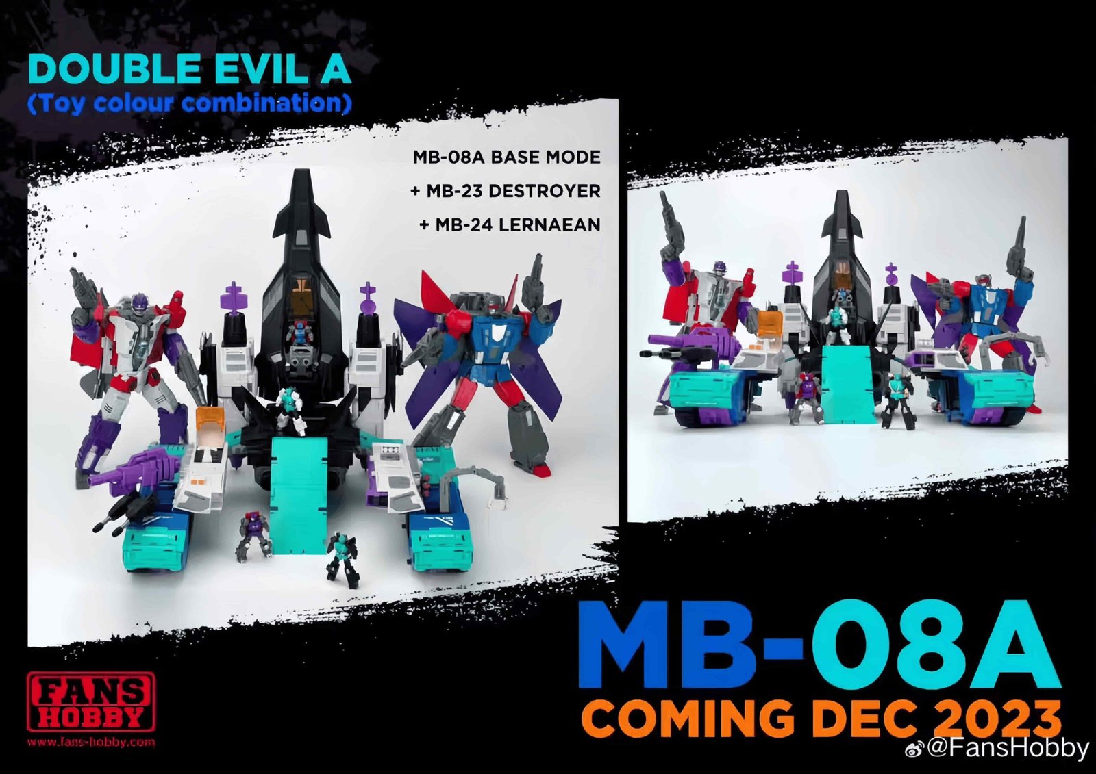 Transformers toy FansHobby MB-08A Master Series Double Evil A Overload