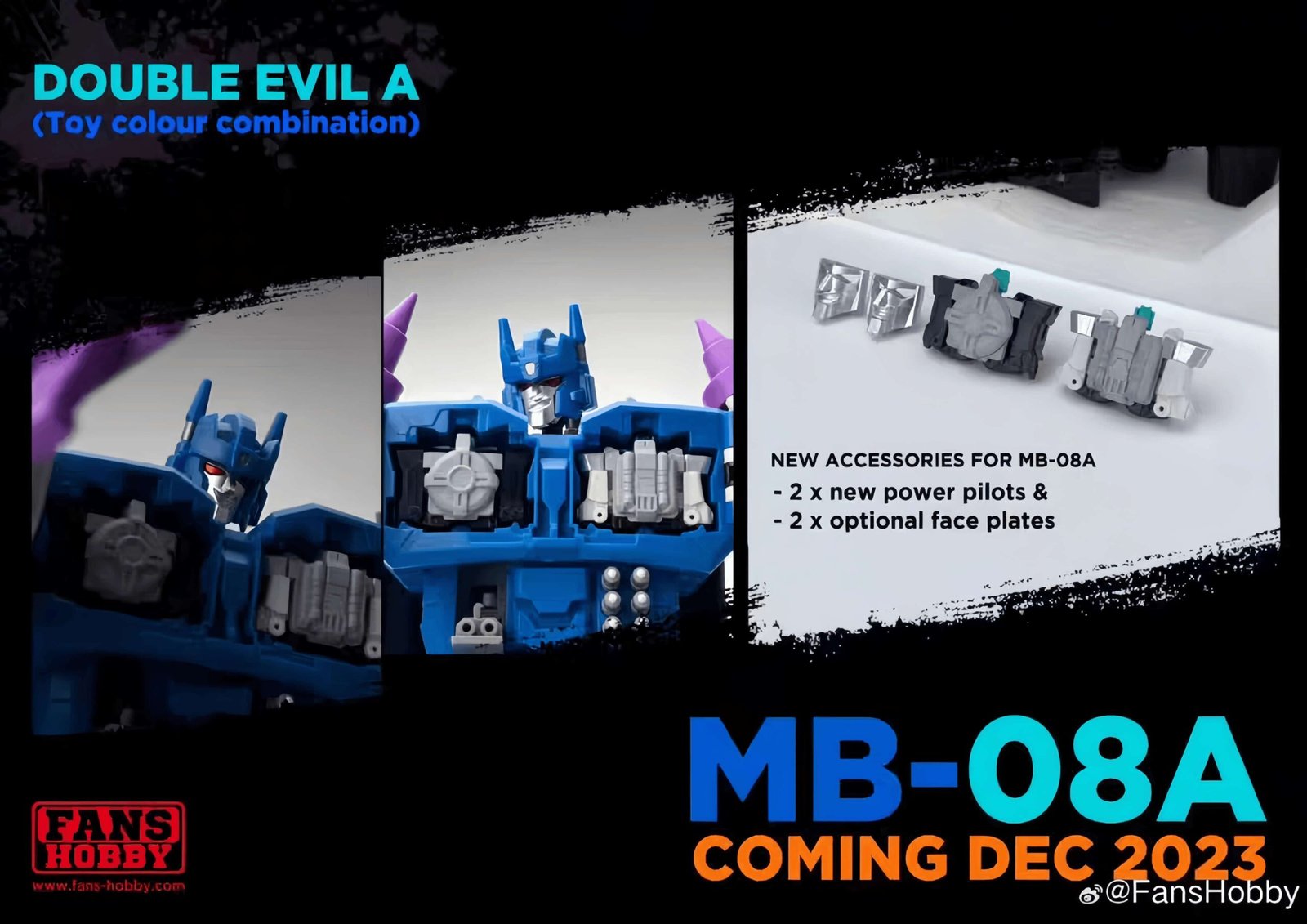 Transformers toy FansHobby MB-08A Master Series Double Evil A Overload