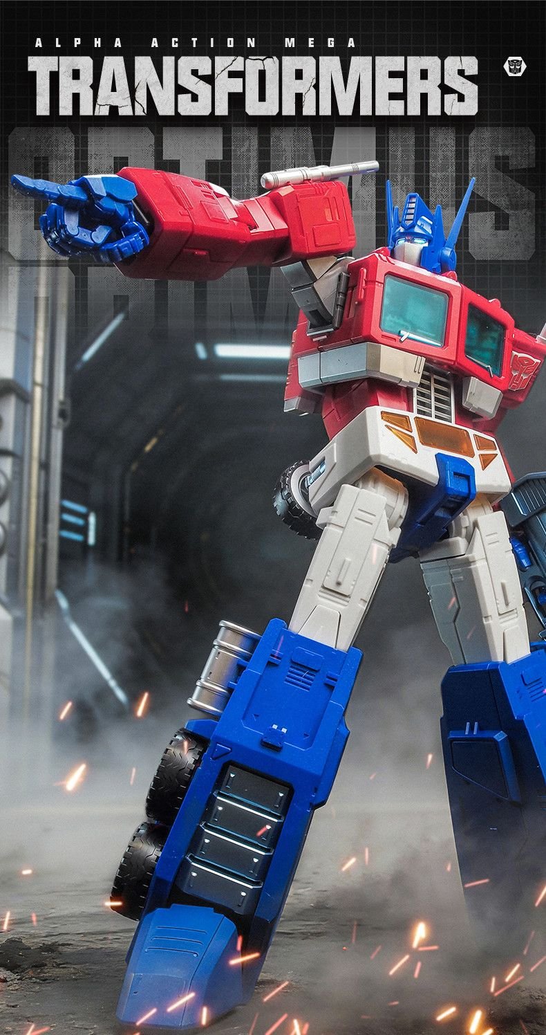 Auldey Transformers AAM Alpha Aiction Mega Optimus Prime