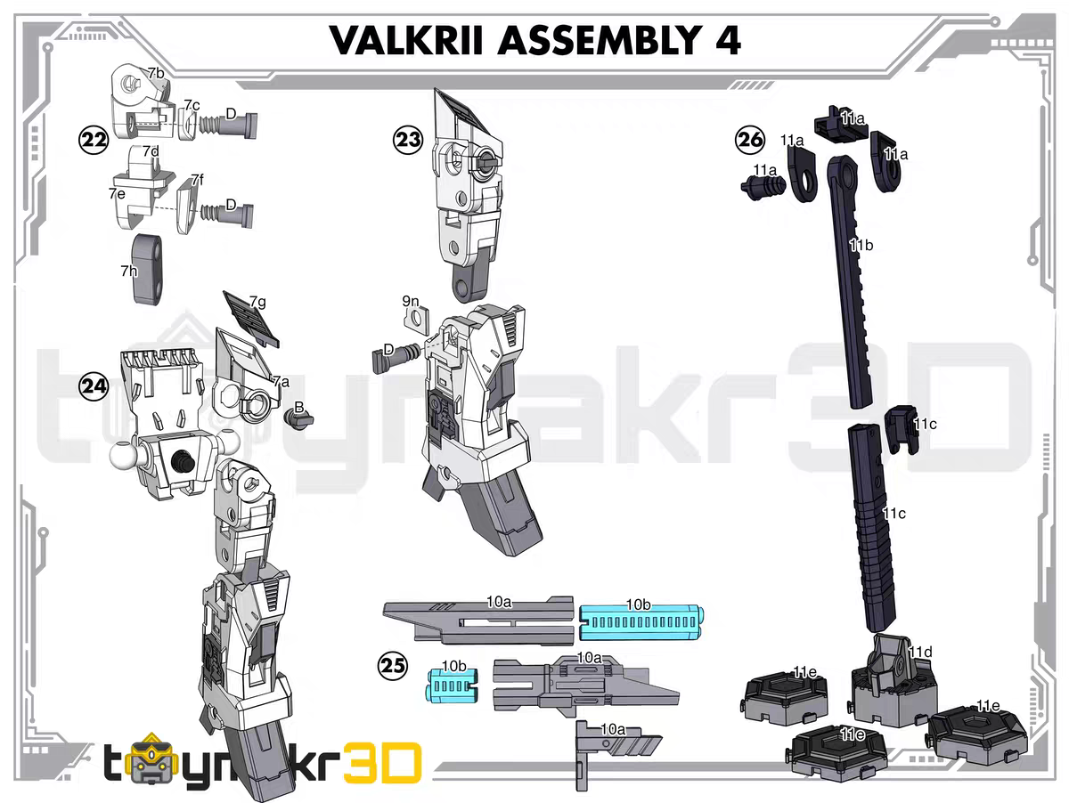TOYMAKR3D Macross TM3D-03 VF-1 Model Kit