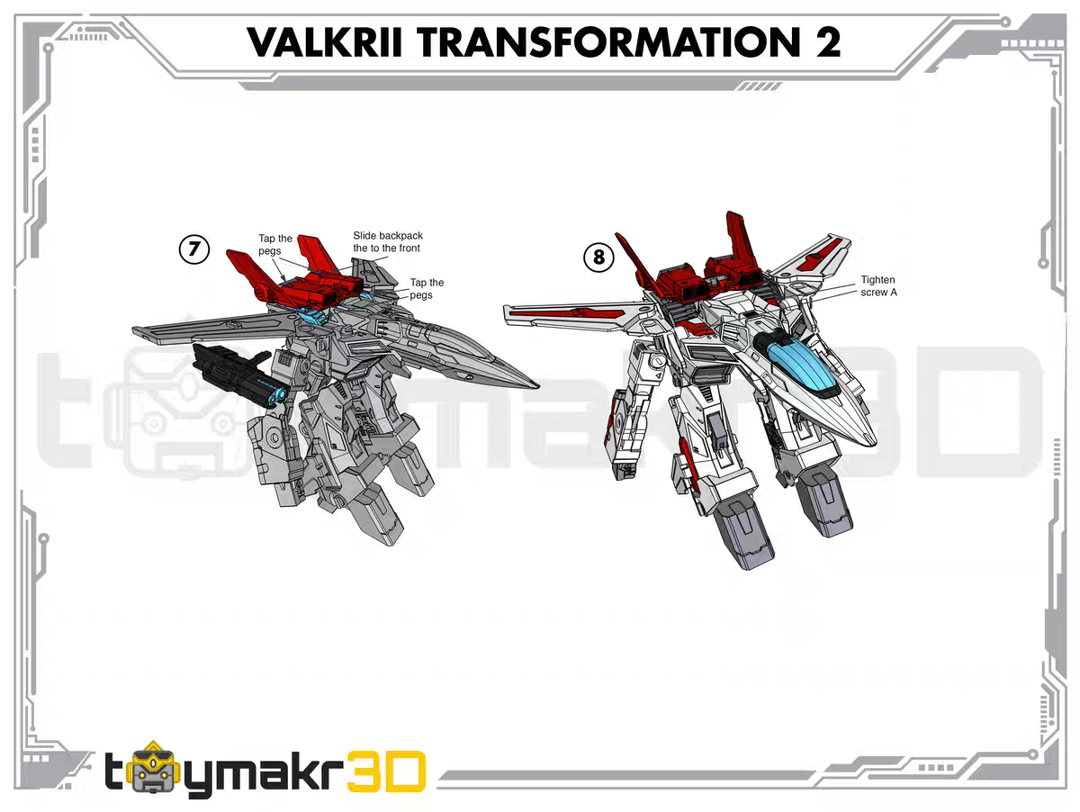 TOYMAKR3D Macross TM3D-03 VF-1 Model Kit