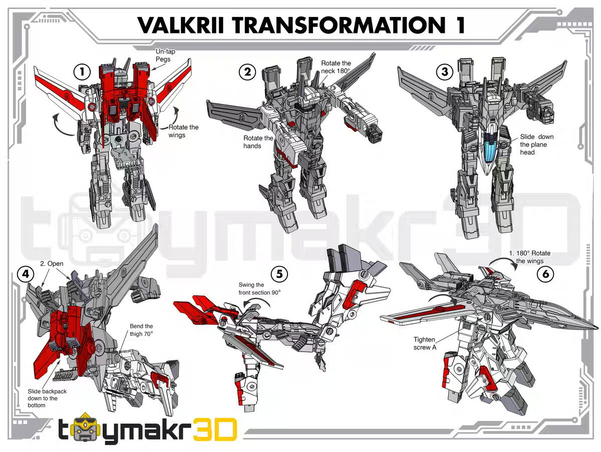 TOYMAKR3D Macross TM3D-03 VF-1 Model Kit