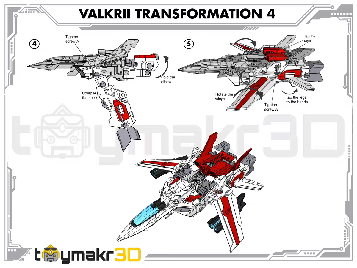 TOYMAKR3D Macross TM3D-03 VF-1 Model Kit