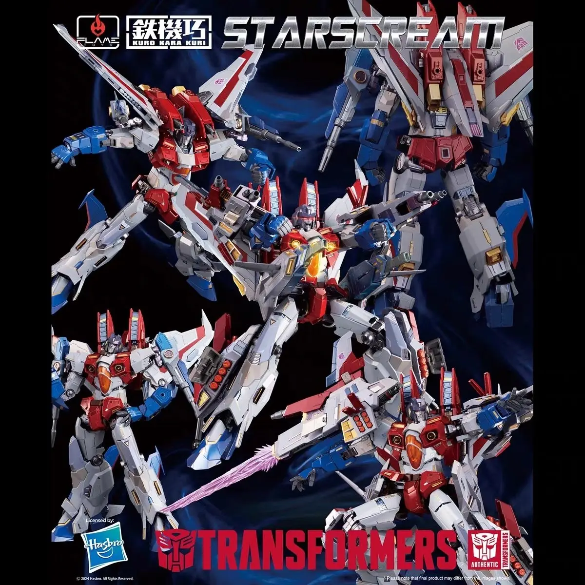 Flame Toys Kuro Kara Kuri IDW Starscream Die-cast Alloy Reissue